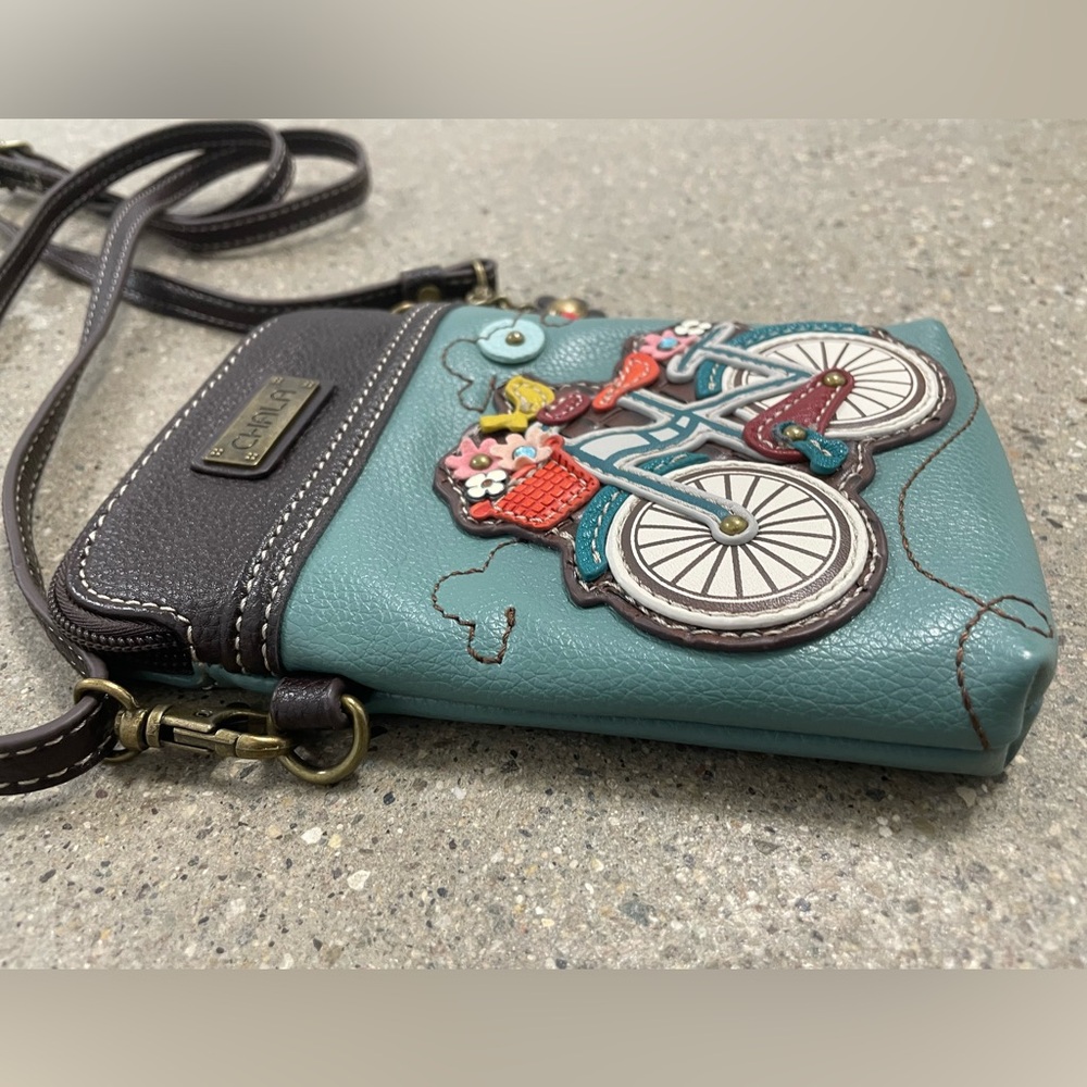 CHALA Cell Phone Crossbody Purse PU Leather Multicolor Handbag Adjustable Strap - Picture 7 of 11